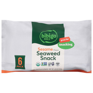 Bibigo - Seaweed Og2 Snack Sesame - Cs Of 6-6/.16 Oz Bibigo - Seaweed Og2 Snack Sesame - Cs Of 6-6/.16 Oz