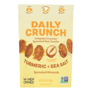 Daily Crunch - Spr Alm Turmeric Sea Salt - Cs Of 6-4 Oz Daily Crunch - Spr Alm Turmeric Sea Salt - Cs Of 6-4 Oz