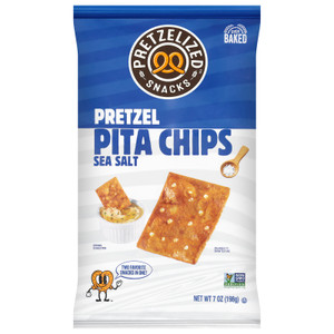 Pretzelized - Pita Chip Sea Salt - Cs Of 12-7 Oz Pretzelized - Pita Chip Sea Salt - Cs Of 12-7 Oz