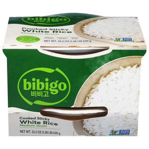 Bibigo - Rice Wht Sticky Cookd 3pk - Cs Of 6-22.2 Oz Bibigo - Rice Wht Sticky Cookd 3pk - Cs Of 6-22.2 Oz