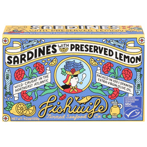 Fishwife - Sardines Preserved Lemon - Cs Of 12-4.2 Oz Fishwife - Sardines Preserved Lemon - Cs Of 12-4.2 Oz