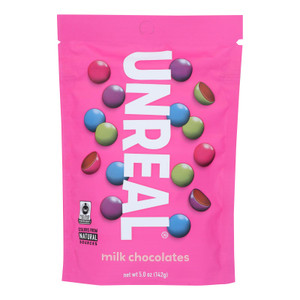 Unreal - Chocolate Gems - Milk Chocolate Gems - Case Of 6 - 5 Oz. Unreal - Chocolate Gems - Milk Chocolate Gems - Case Of 6 - 5 Oz.