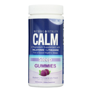 Natural Vitality - Calm Sleep Gmmy Blbry Pom - 1 Each-120 Ct Natural Vitality - Calm Sleep Gmmy Blbry Pom - 1 Each-120 Ct