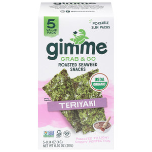 Gimme Seaweed Snacks - Seaweed Snk Og2 Tryki 5pk - Cs Of 6-5/.14 Oz Gimme Seaweed Snacks - Seaweed Snk Og2 Tryki 5pk - Cs Of 6-5/.14 Oz