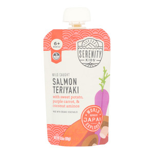 Serenity Kids - Pouch Salmon Teriyaki - Cs Of 6-3.5 Oz Serenity Kids - Pouch Salmon Teriyaki - Cs Of 6-3.5 Oz