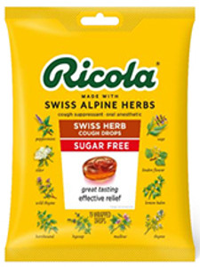 Original Swiss Herb Cough Drops Sugar Free 19 CT Original Swiss Herb Cough Drops Sugar Free 19 CT