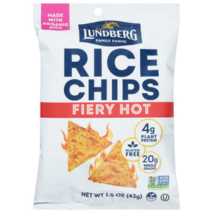 Lundberg Family Farms - Rice Chips Fiery Hot - Cs Of 24-1.5 Oz Lundberg Family Farms - Rice Chips Fiery Hot - Cs Of 24-1.5 Oz