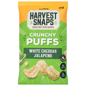 Harvest Snaps - Crnchy Puff Wht Chd Jalap - Cs Of 6-4.2 Oz Harvest Snaps - Crnchy Puff Wht Chd Jalap - Cs Of 6-4.2 Oz