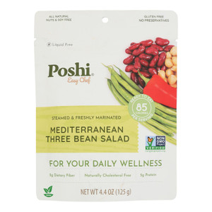 Poshi - Three Bean Mdit Sld Mrntd - Cs Of 10-4.4 Oz Poshi - Three Bean Mdit Sld Mrntd - Cs Of 10-4.4 Oz