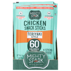 Mighty Spark - Snk Stick Chkn Teriyaki - Cs Of 8-4 Oz Mighty Spark - Snk Stick Chkn Teriyaki - Cs Of 8-4 Oz