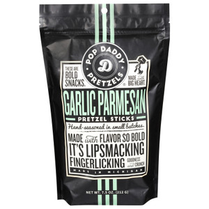 Pop Daddy - Pretzel Sticks Grlc Parm - Cs Of 12-7.5 Oz Pop Daddy - Pretzel Sticks Grlc Parm - Cs Of 12-7.5 Oz