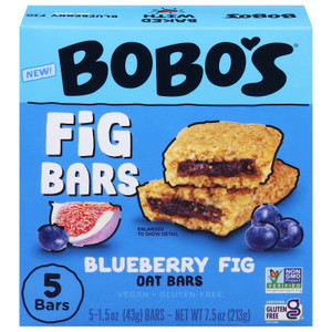 Bobo's Oat Bars - Fig Bar Blueberry - Cs Of 6-5/1.5 Oz Bobo's Oat Bars - Fig Bar Blueberry - Cs Of 6-5/1.5 Oz