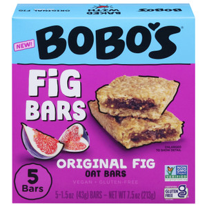 Bobo's Oat Bars - Fig Bar Original - Cs Of 6-5/1.5 Oz Bobo's Oat Bars - Fig Bar Original - Cs Of 6-5/1.5 Oz