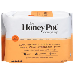 The Honey Pot - Night Hvy Flow Cotton - Ea Of 1-16 Ct The Honey Pot - Night Hvy Flow Cotton - Ea Of 1-16 Ct