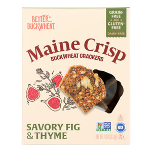 Better With Buckwheat - Crisps Savory Fig Thyme - Cs Of 10-4 Oz Better With Buckwheat - Crisps Savory Fig Thyme - Cs Of 10-4 Oz