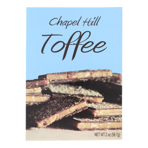 Chapel Hill Toffee - Toffee Pecan & Dark Chocolate - Case Of 24-2 Oz Chapel Hill Toffee - Toffee Pecan & Dark Chocolate - Case Of 24-2 Oz