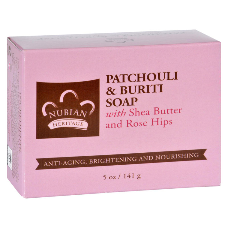 Nubian Heritage Bar Soap - Patchouli And Buriti - 5 Oz
