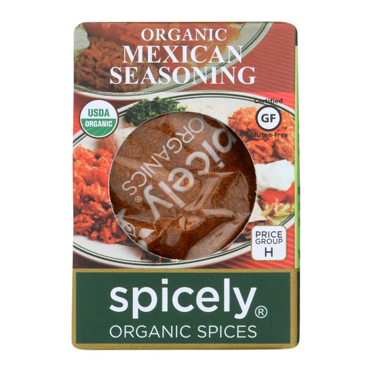 Spicely Organics - Organic Mexican Seasoning - Case Of 6 - 0.5 Oz.