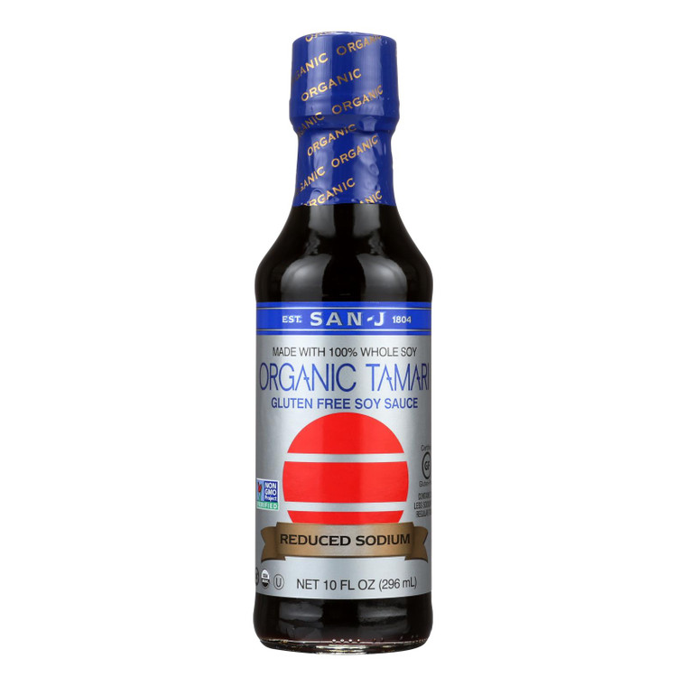 San - J Tamari Soy Sauce - Organic - Case Of 6 - 10 Fl Oz. - GEL0185678