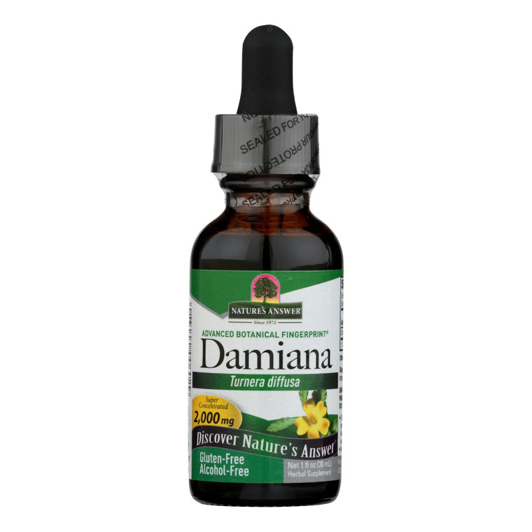 Nature's Answer - Damiana Leaf Alcohol Free - 1 Fl Oz