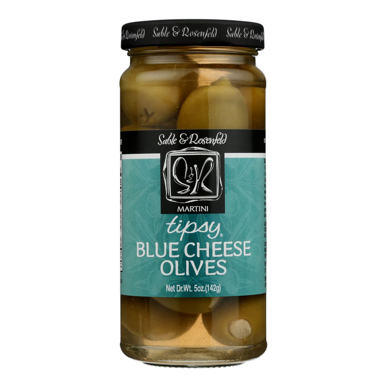 Sable And Rosenfeld Tipsy Olives - Blue Cheese - Case Of 6 - 5 Oz.