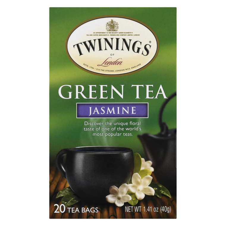 Twinings Tea Green Tea - Jasmine - Case Of 6 - 20 Bags