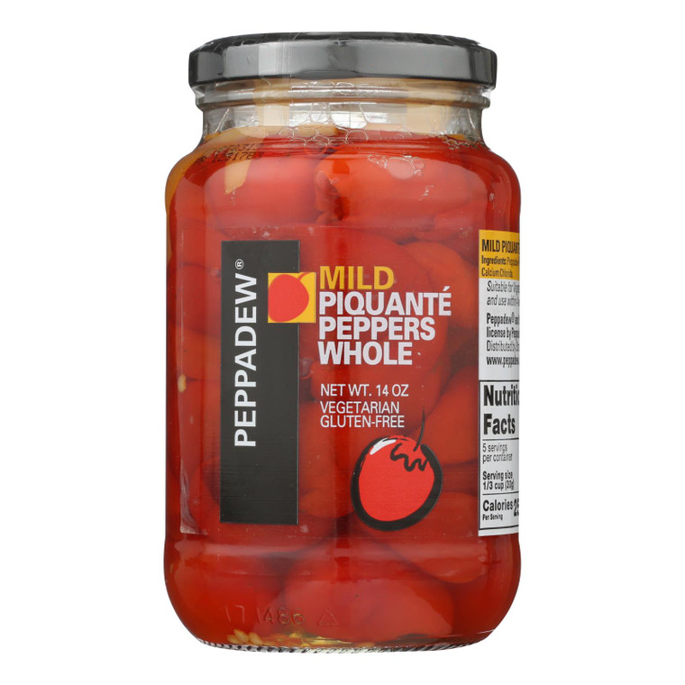 Peppadew Mild Whole Piquante Peppers  - Case Of 12 - 14 Oz