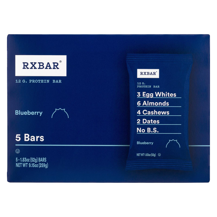 Rxbar - Protein Bar Blueberry - Case Of 6 - 5/1.83oz