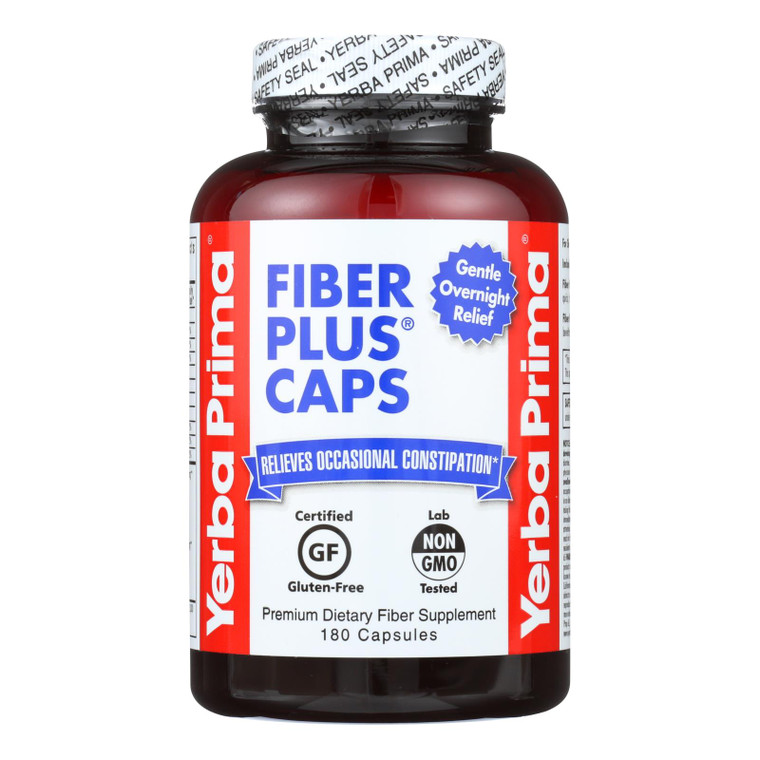 Yerba Prima Fiber Plus Caps - 625 Mg - 180 Capsules