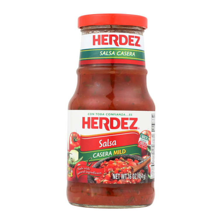 Herdez Salsa - Casera Medium - Case Of 12 - 16 Oz. - GEL0984609