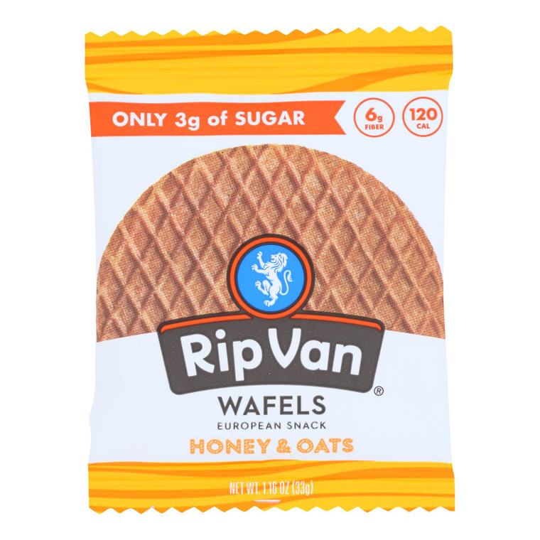 Rip Van Wafels - Wafel Honey Oats - Cs Of 12-1.16 Oz