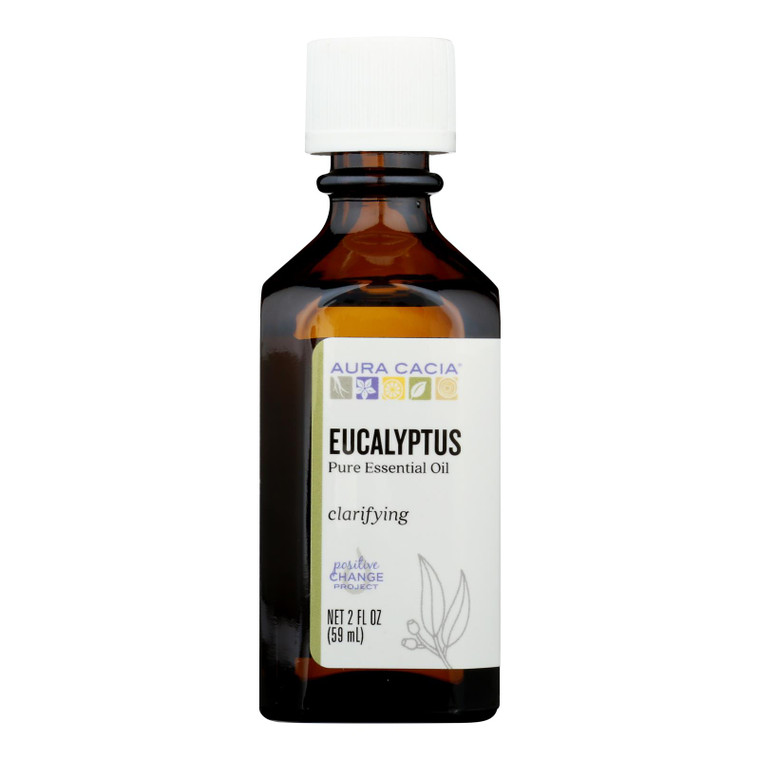 Aura Cacia - Essential Oil Eucalyptus Pure - 2 Fl Oz Aura Cacia - Essential Oil Eucalyptus Pure - 2 Fl Oz