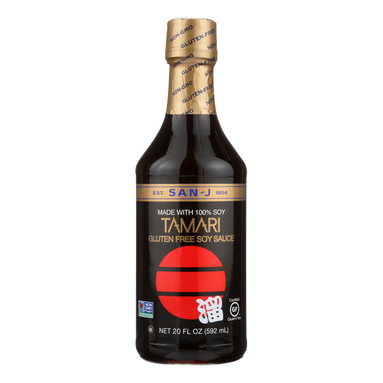 San - J Tamari Soy Sauce - Case Of 6 - 20 Fl Oz. - GEL0525683