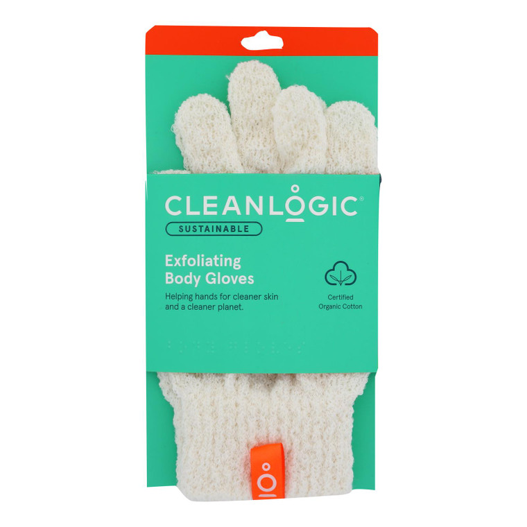 Cleanlogic - Bath Gloves Exfoliating - 2 Ct