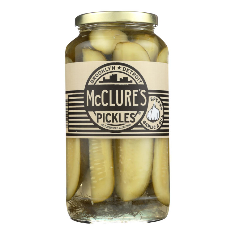 Mcclure's Pickles Garlic Dill Pickles - Case Of 6 - 32 Oz.