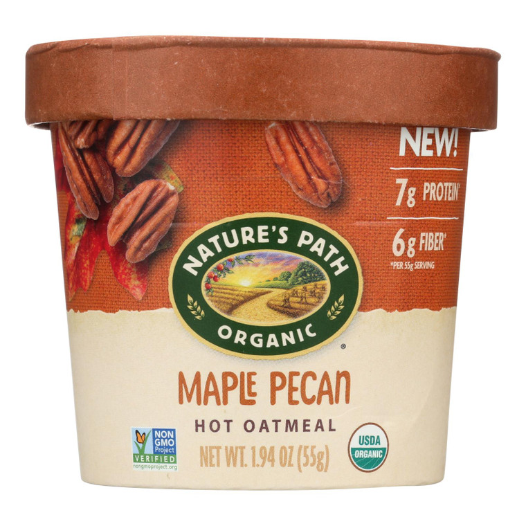 Nature's Path Organic Oatmeal - Maple Pecan - Case Of 12 - 1.94 Oz
