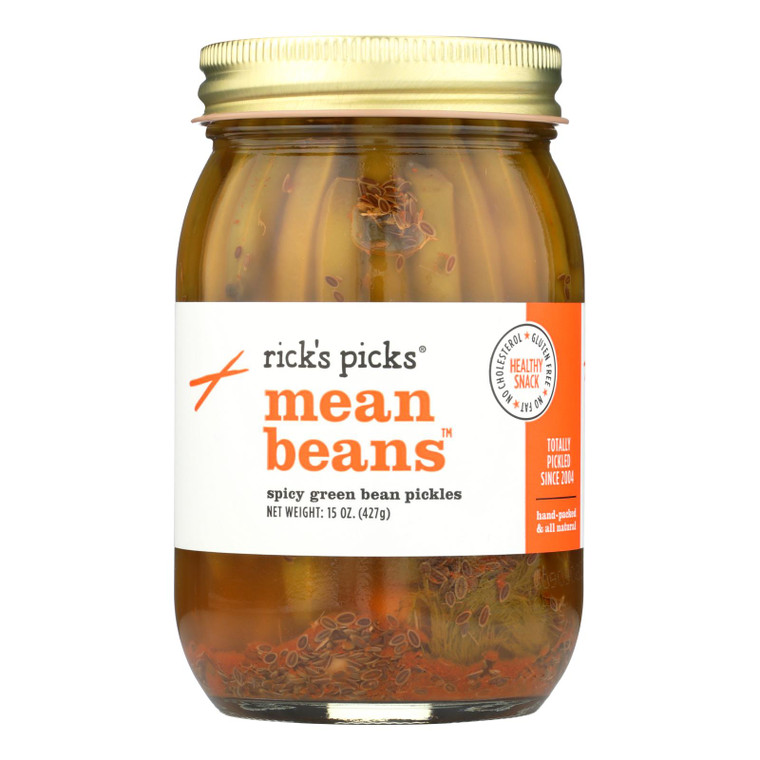 Rick's Picks Mean Bean Pickles - Case Of 6 - 15 Oz.