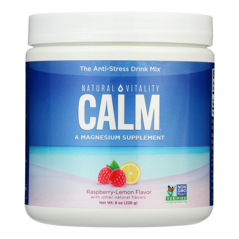 Natural Vitality - Calm Raspberry-lemon - 1 Each 1-8 Oz Natural Vitality - Calm Raspberry-lemon - 1 Each 1-8 Oz