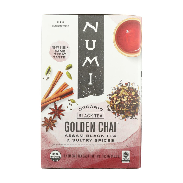 Numi Tea Golden Chai Black Tea - 18 Bags Numi Tea Golden Chai Black Tea - 18 Bags