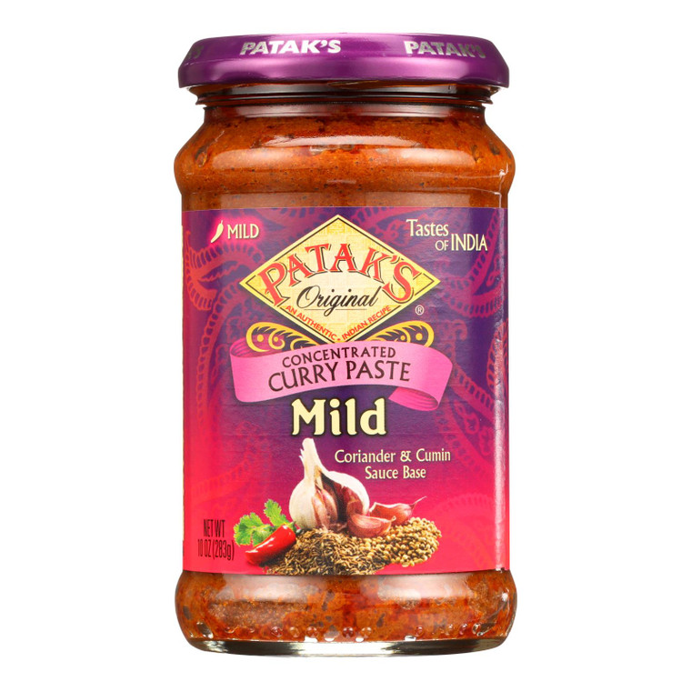 Pataks Spice Paste - Mild Curry - Mild - 10 Oz - Case Of 6