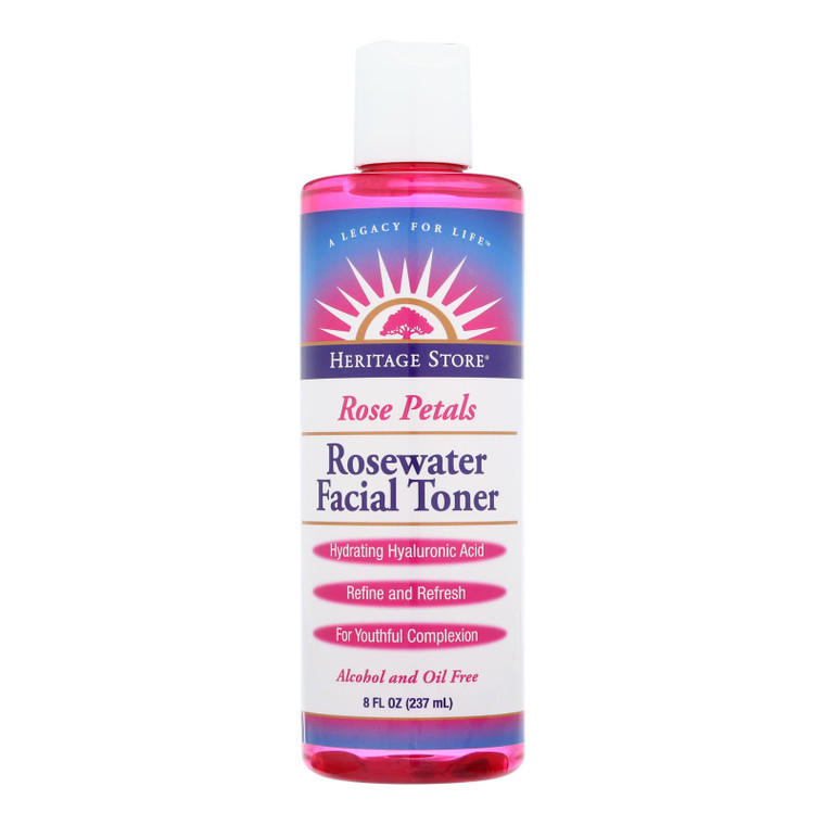 Heritage Store - Rosewater Facial Toner - 1 Each - 8 Oz