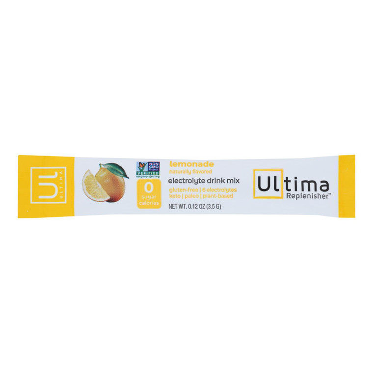 Ultima Replenisher - Electrolyte Mix Lemonade - Case Of 20-.12 Oz