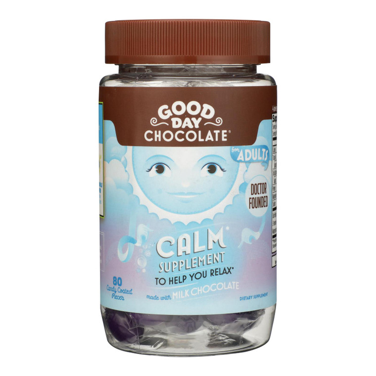 Good Day Chocolate - Chocolate Supp Calm - 1 Each - 80 Ct