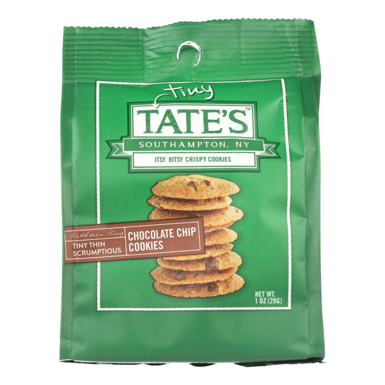 Tate's Bake Shop Itsy Bitsy Crispy Chocolate Chip Cookies  - Case Of 12 - 1 Oz Tate's Bake Shop Itsy Bitsy Crispy Chocolate Chip Cookies  - Case Of 12 - 1 Oz