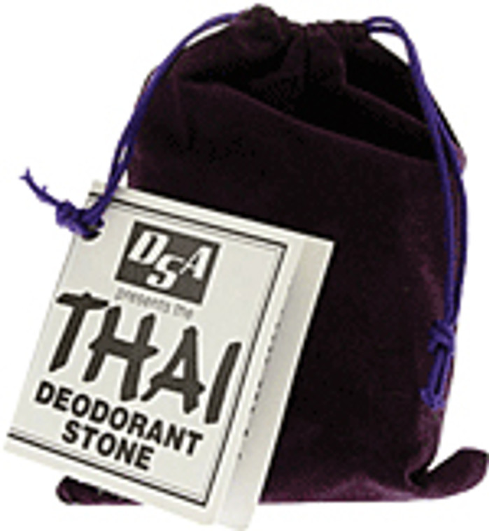 Thai Deodorant Stones Lg W/Pouch 1 PC