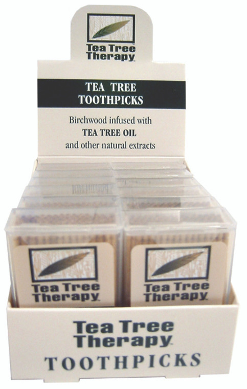 Tea Tree Toothpicks 100ct 12/CAS