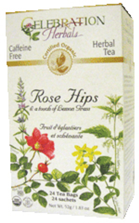 Rose Hips w/Lemongrass Tea Org 24 BAG