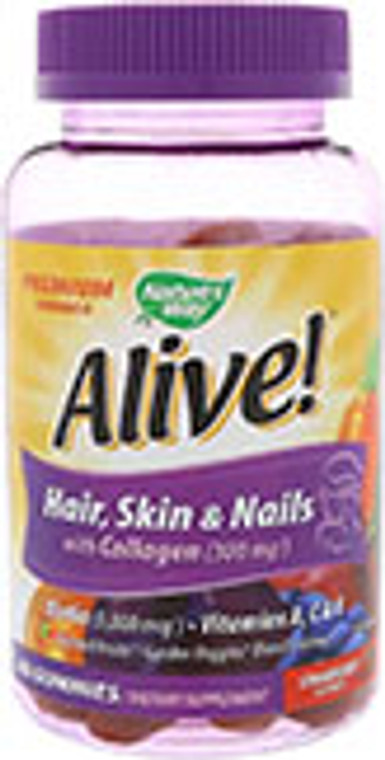 Alive Hair Skin & Nails Gummy 60 CT