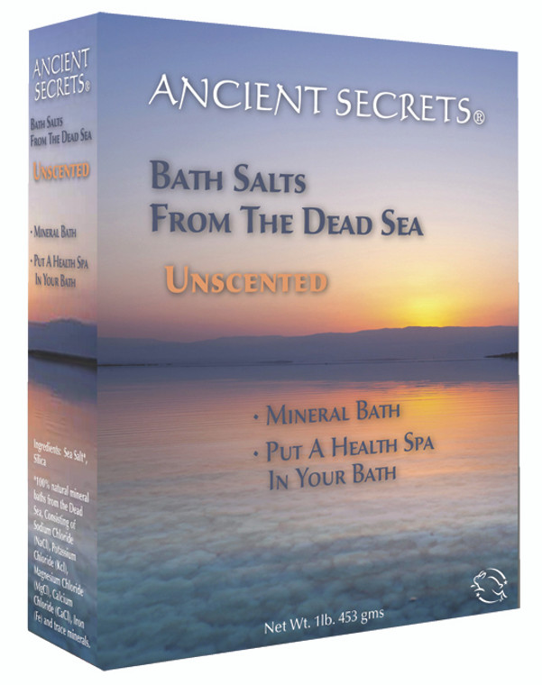 Unscented Dead Sea Bath Salts 1 LB