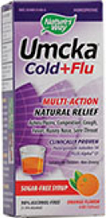 Umcka Cold + Flu Orange Syrup 4 OZ